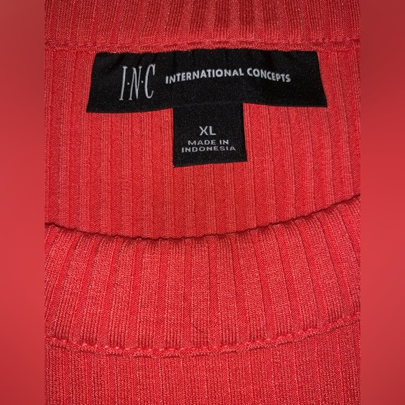 Gently worn I.N.C. International Concepts Ribbed tank top Size: XL - Picture 3 of 4